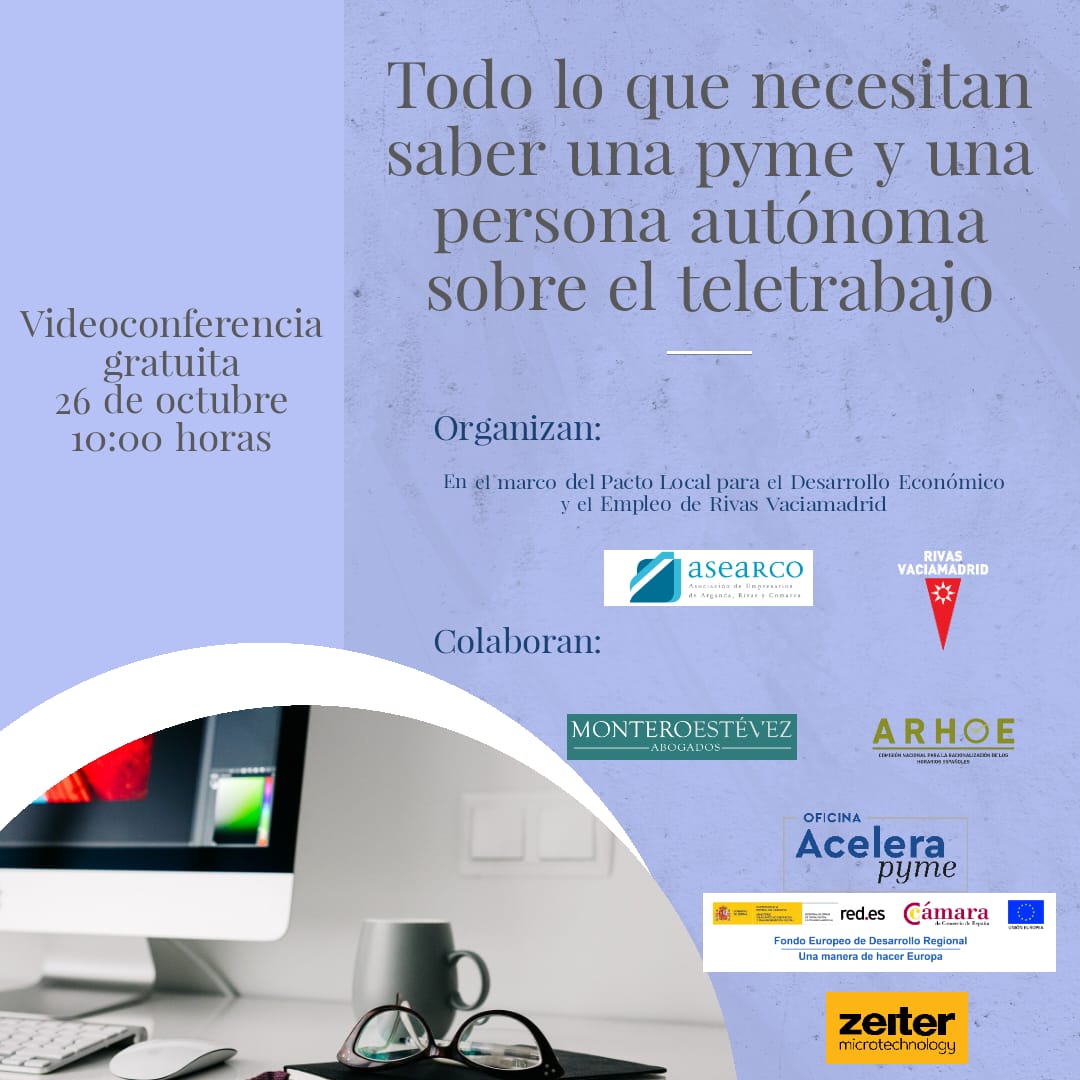 Cartel Teletrabajo Modelo Híbrido de Trabajo